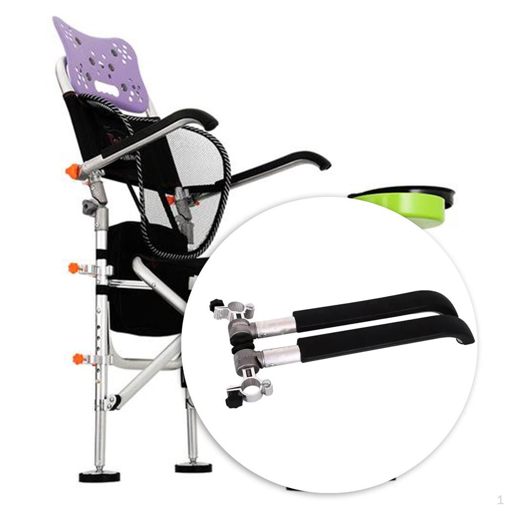 Fishing Chair Armrest Arm Rest Durable Metal Handrail Folding for Outdoor Sun Lounge