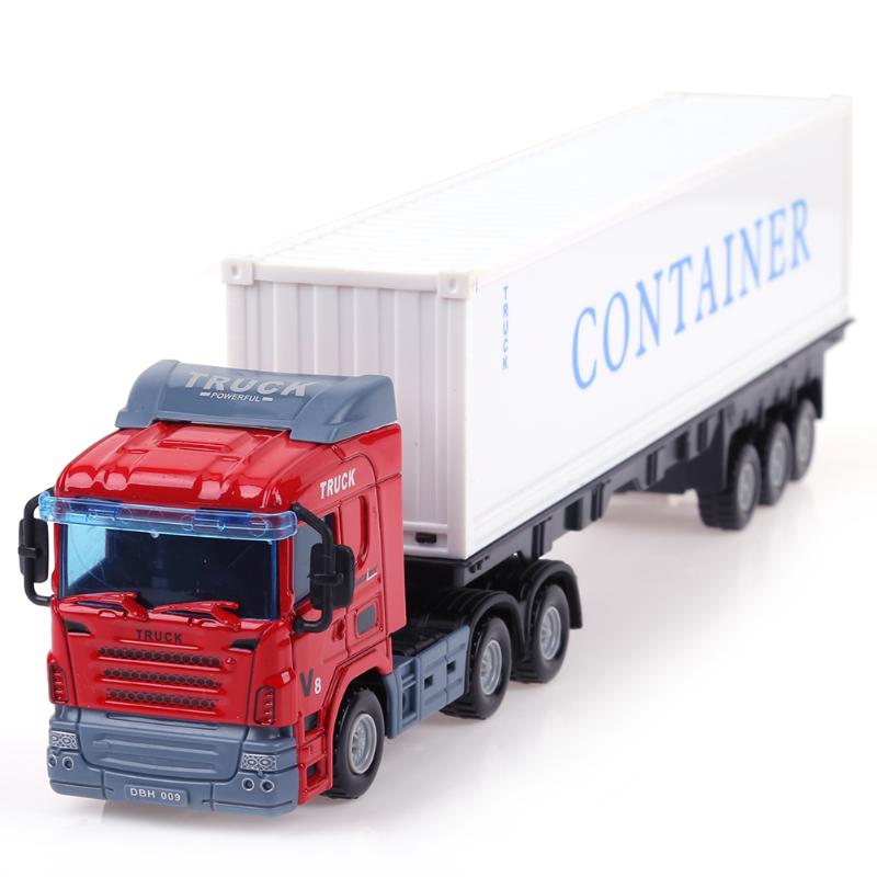 1/43 Alloy Vehicle Model Simulation Container Truck Model Kids Toy