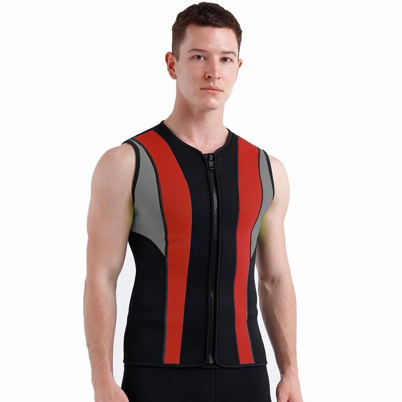 3mm Neopreen Mouwloos Wetsuit Vest Duiken Snorkelen Surfen Watersporten Mannen Volwassene Thermische Bescherming