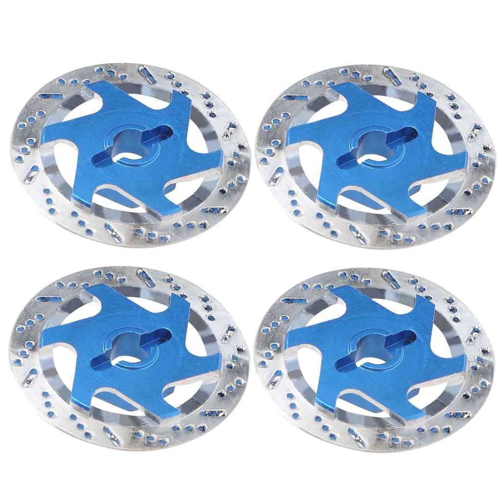 4PCS Universal Aluminum Alloy RC Car Brake Disc Metal Hex Adapter for 1 10 Remote Control CarDark Blue