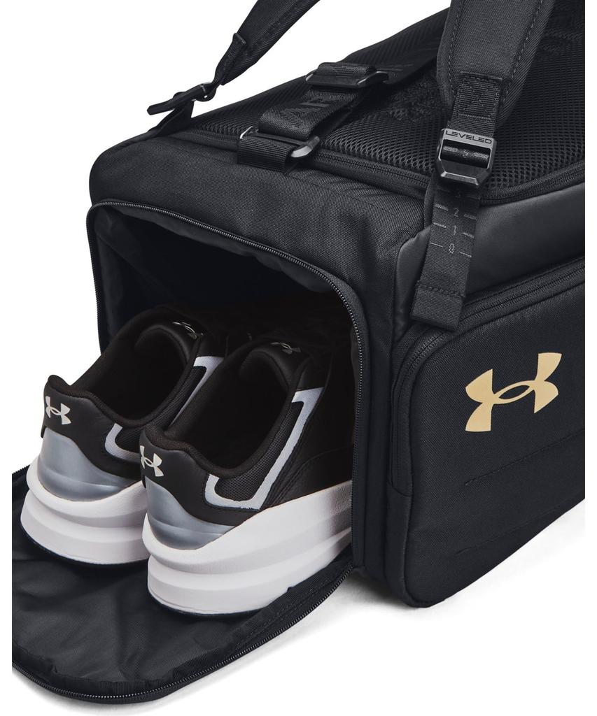 UA CONTAIN DUO DUFFLE BACKPACK S Black Metallic Gold ONESIZE / /