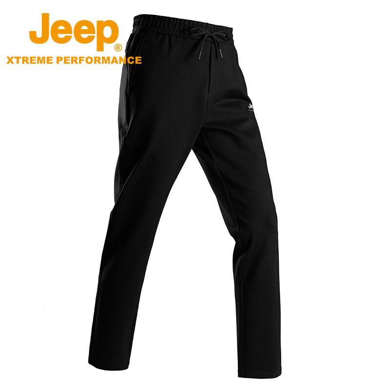 Jeep Men's Thickened Warm Outdoor Casual Knit Pants