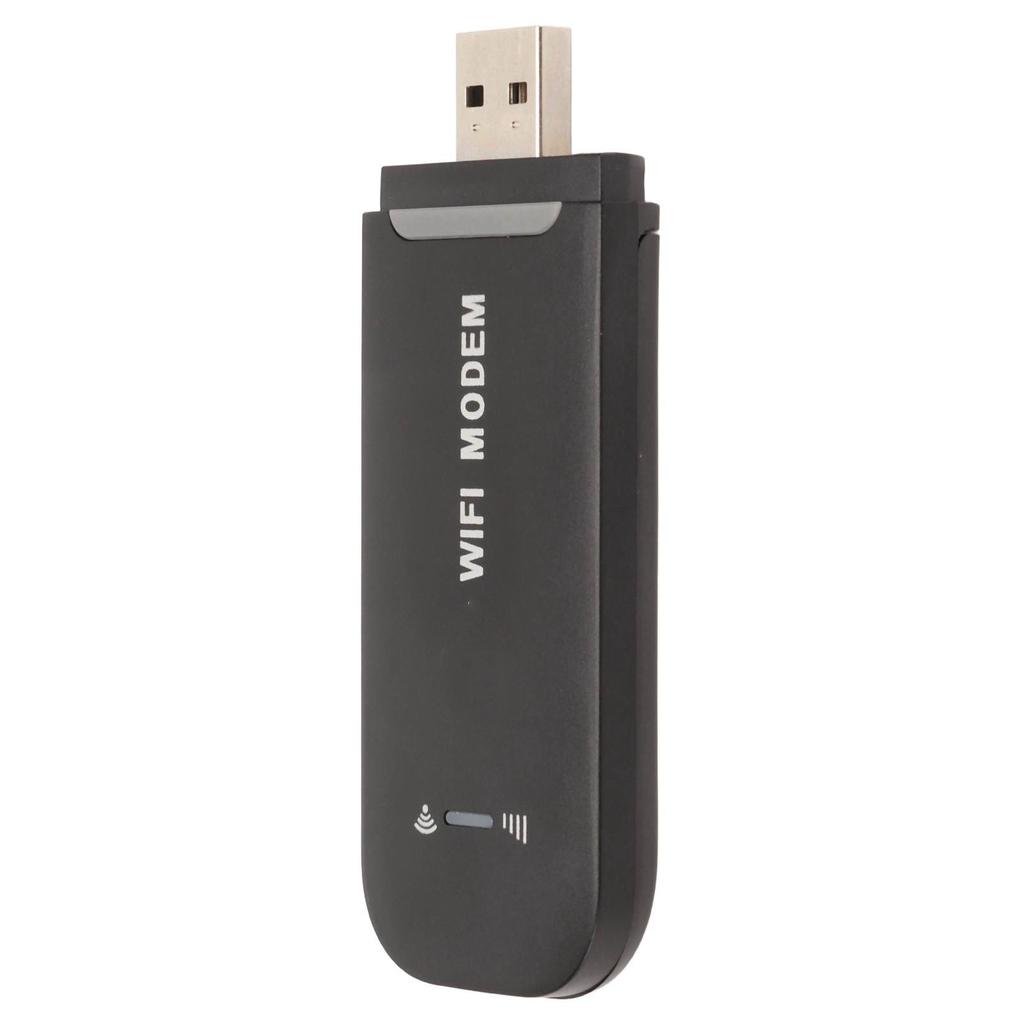 4G WiFi Router Black Up To 10 Users Stable Easy Connection USB Plug and Play 4G LTE Router for Hotspot Micro SIM Card
