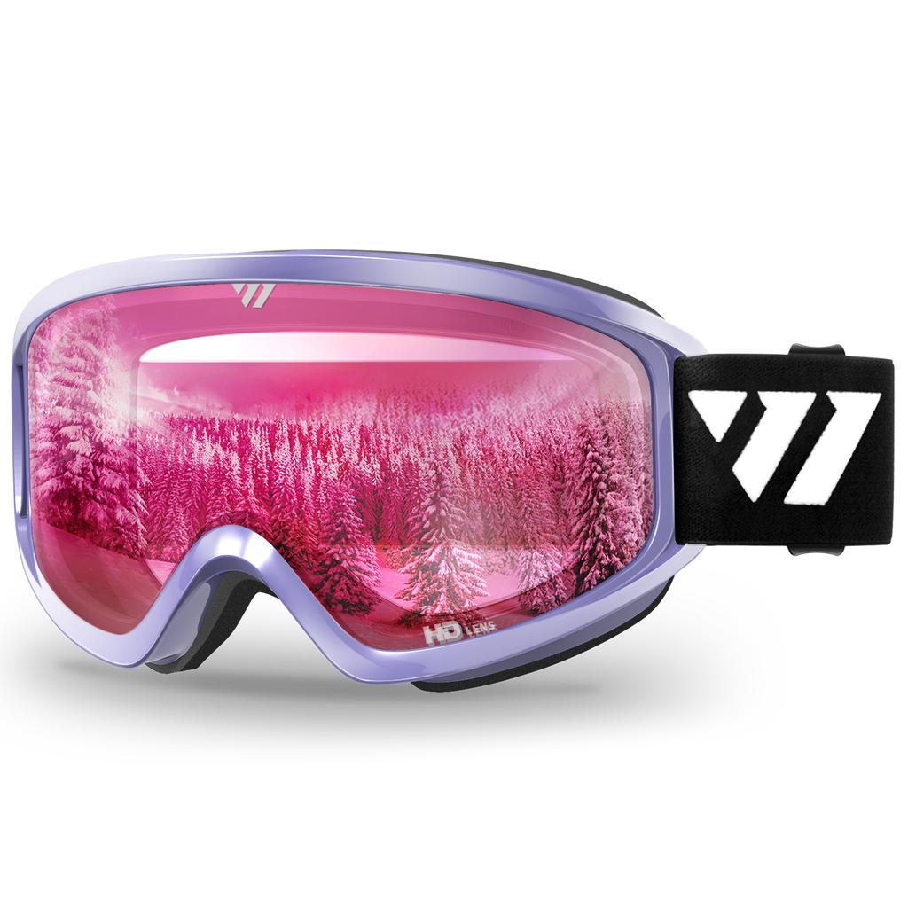 MAXJULI Professional Winter Sport Ski Goggles Double Layers Lens Anti-fog UV400 Ski Eyeglasses Skiing Snow Goggles Men Ladies W1