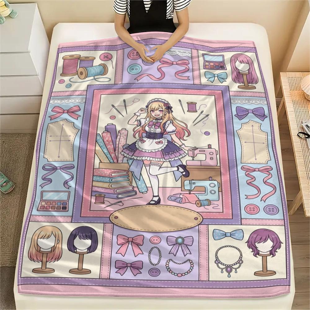 

1Pc Up Darling Print Flannel Blanket, High quality Comfortable for All Seasons, Home Decor, Warmth and Comfort, Perfect for Christmas Gifts 80cm x 120cm