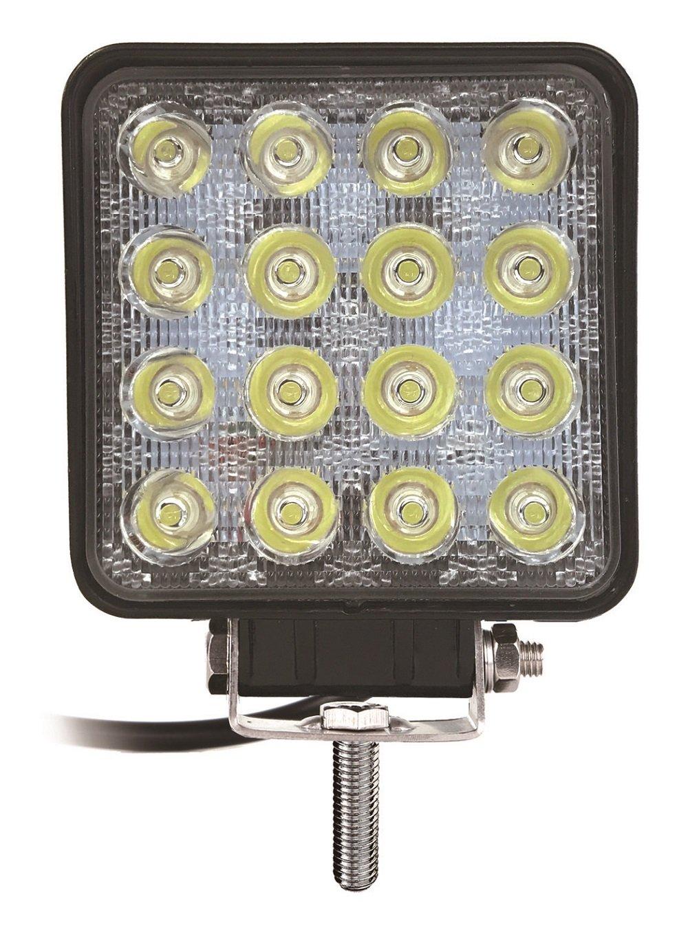 

Kashimura NML-8 16-LED Work Light, 48W, White, 3360lm, 6000K, Noise Reduction, IP67, DC12/24V