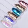 6 Pcs/set Laser Sparkling Diamond Nail Glitter Sequins Ultra-thin Rhombus Paillette Sticker Tips Dust Nail Art Decoration
