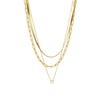 Gold Multi-Layer Cross Pendant Necklace for Women - Versatile Everyday Choker Jewelry