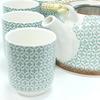 Teapot Set Green Mosaic
