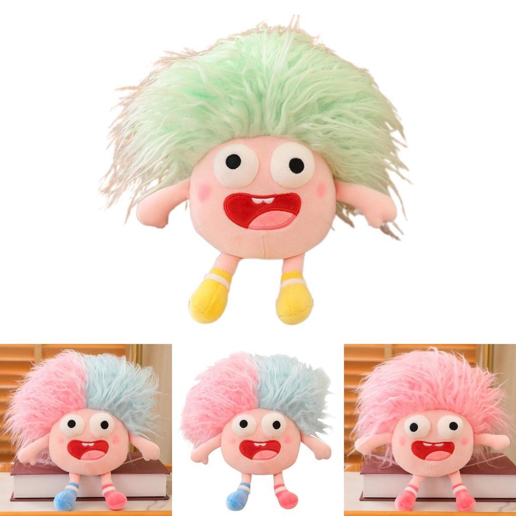 Funny Plush Toy With Big Eyes And Fluffy Hair Perfect For Diy Ugly Dolls In Stock