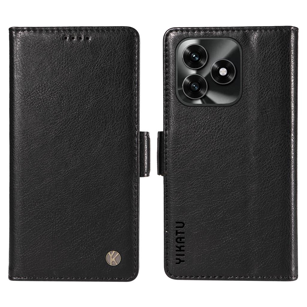 For Honor X5c Plus 4G Case YIKATU YK-007 Litchi Texture PU Leather Wallet Phone Cover