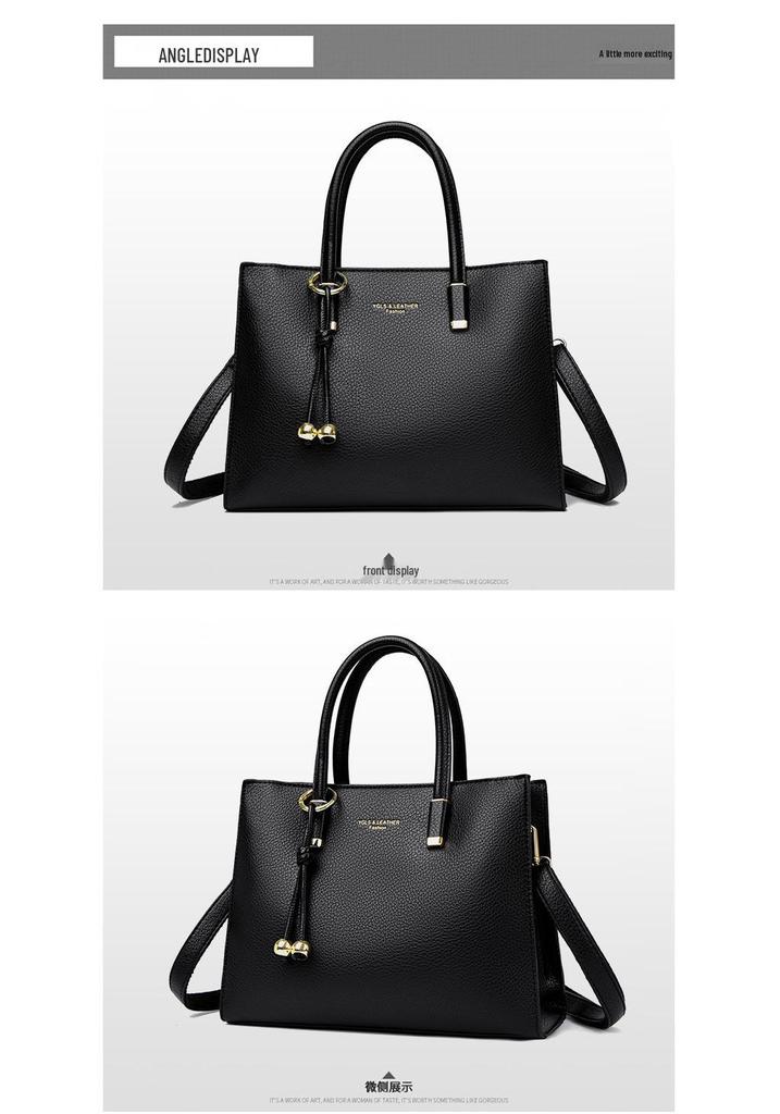 2025 Autumn/Winter Large Capacity Retro Women's Briefcase and Crossbody Tote Bag