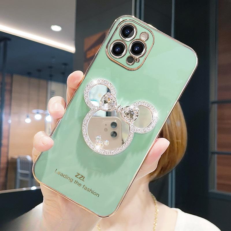 Applicable To Apple 15 Mobile Phone Case 14 Electroplated High-end Mirror IPhone 16 Promax Protective Case 13