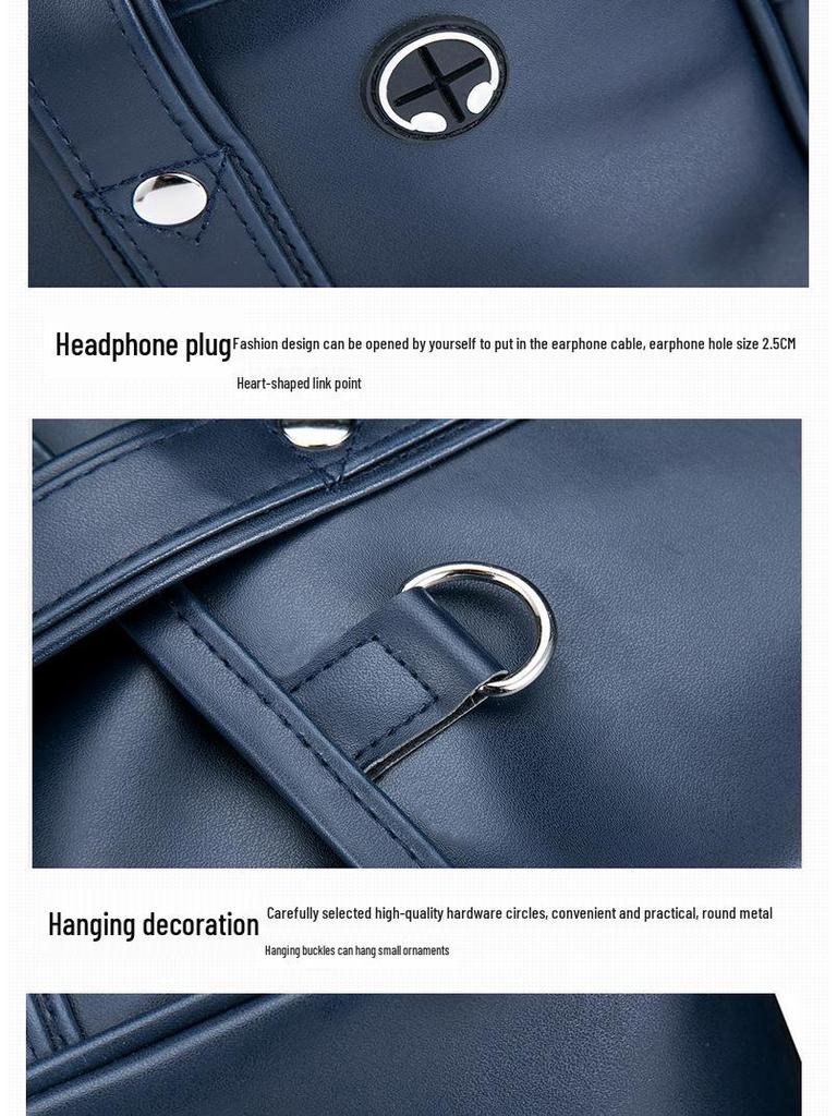Bolso de Hombro Tipo Maletín PU de Uniforme Escolar Japonés - Unisex