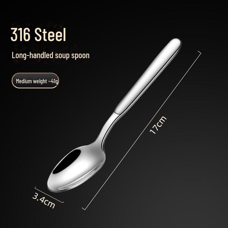 

Ложка с длинной ручкой из нержавеющей стали 316 — прочная и высококачественная столовая ложка для мороженого и гостиничного стола