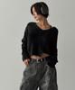 THE GREEN LAB Hairy Soft Knit [Black]