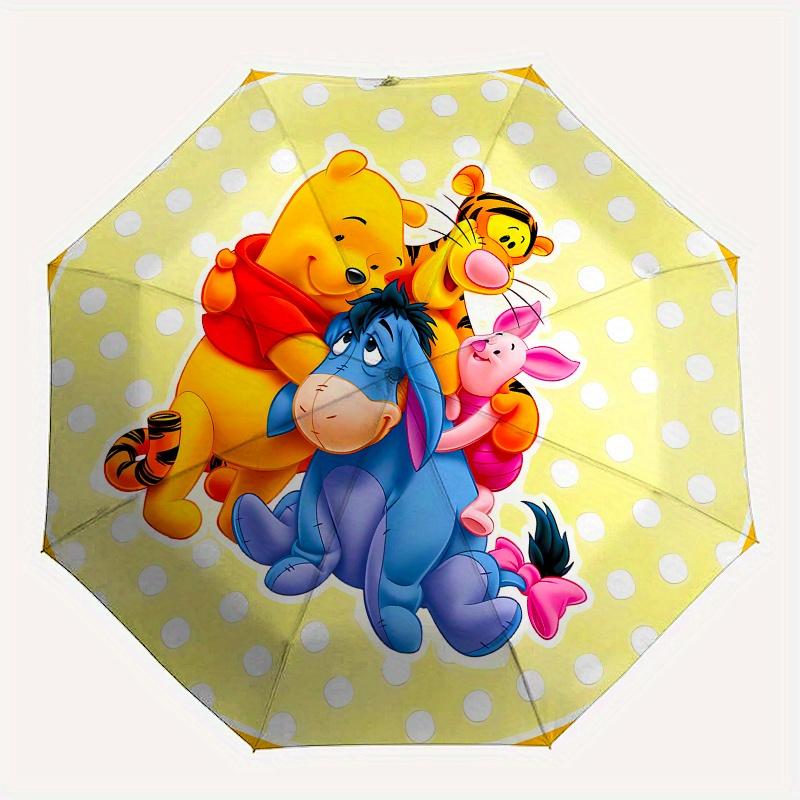 

Disney Winnie-the-Pooh,Tiger,Piglet Manual Opening and Closing Umbrella, 15-Rib Reinforced Folding Design, Lightweight