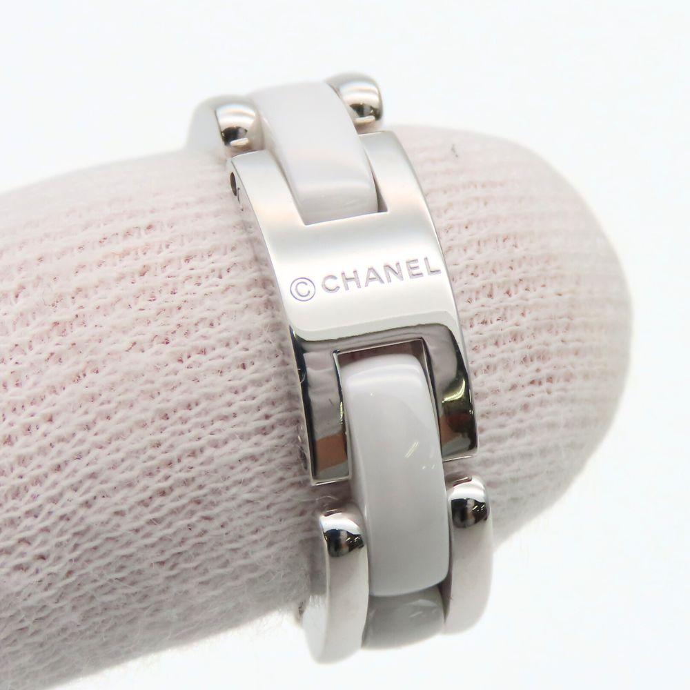 Used CHANEL Ring Ultra medium EU#49 49 K18 white gold/White ceramic 9.2g White gold white jewelry