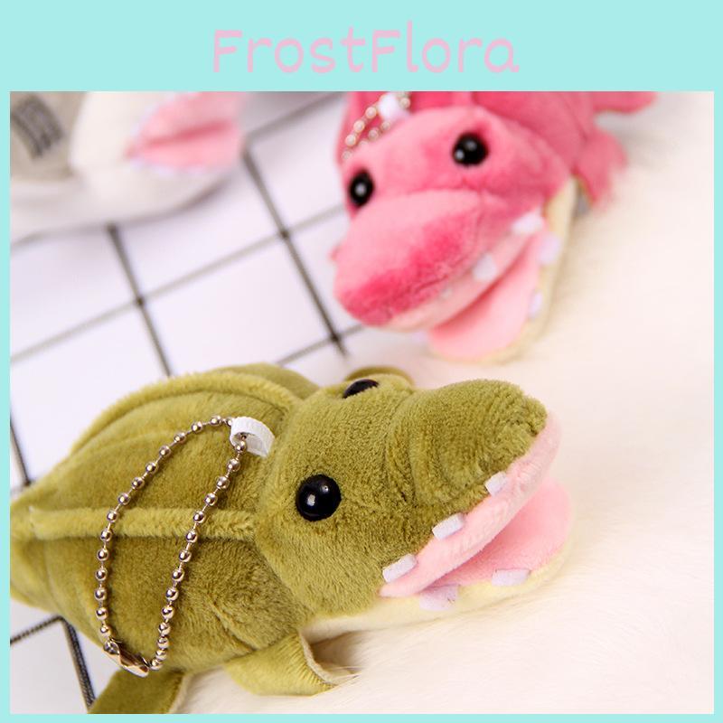Cute Cartoon Red Green Crocodile Plush Toy Pendant For Childrens Room Decor