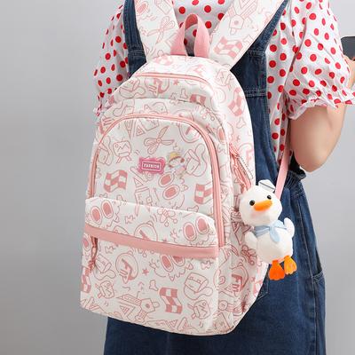 New School Bag Graffiti Backpack Cute High School and Junior High School Versatile Large Capacity Backpack