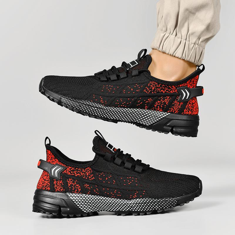 New one-foot stool 39-50 sports shoes casual men's shoes breathable fly-woven mesh air cushion running shoes men's trendy shoes