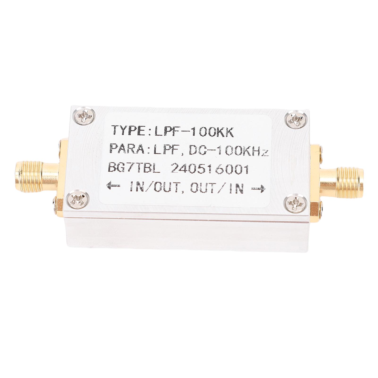 

Low Pass Filter 100K SMA Interface 100KHZ Aluminium Alloy Low Pass Band Filtering Board
