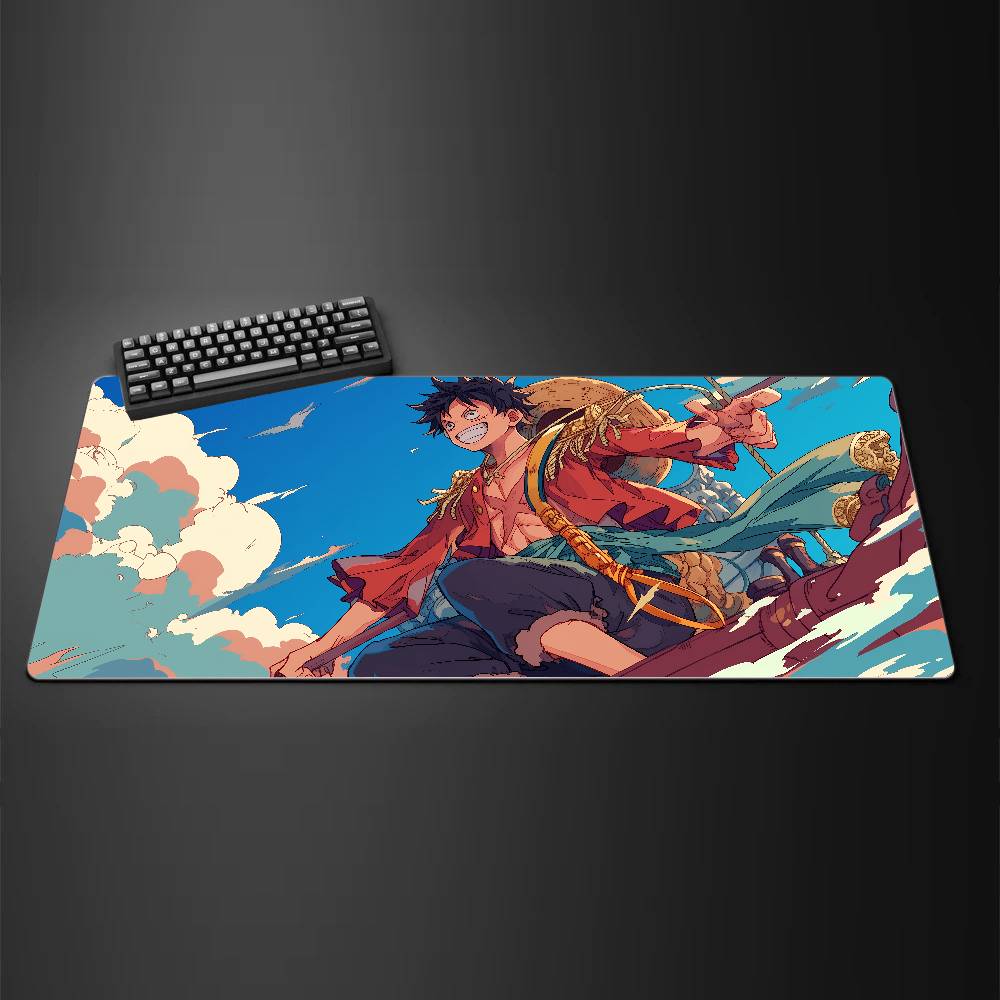 One Piece Monkey D Dragon Anime Gaming Mouse Pad Large Rubber Keyboard Desk Mat With 2MM Stitched Edge Design