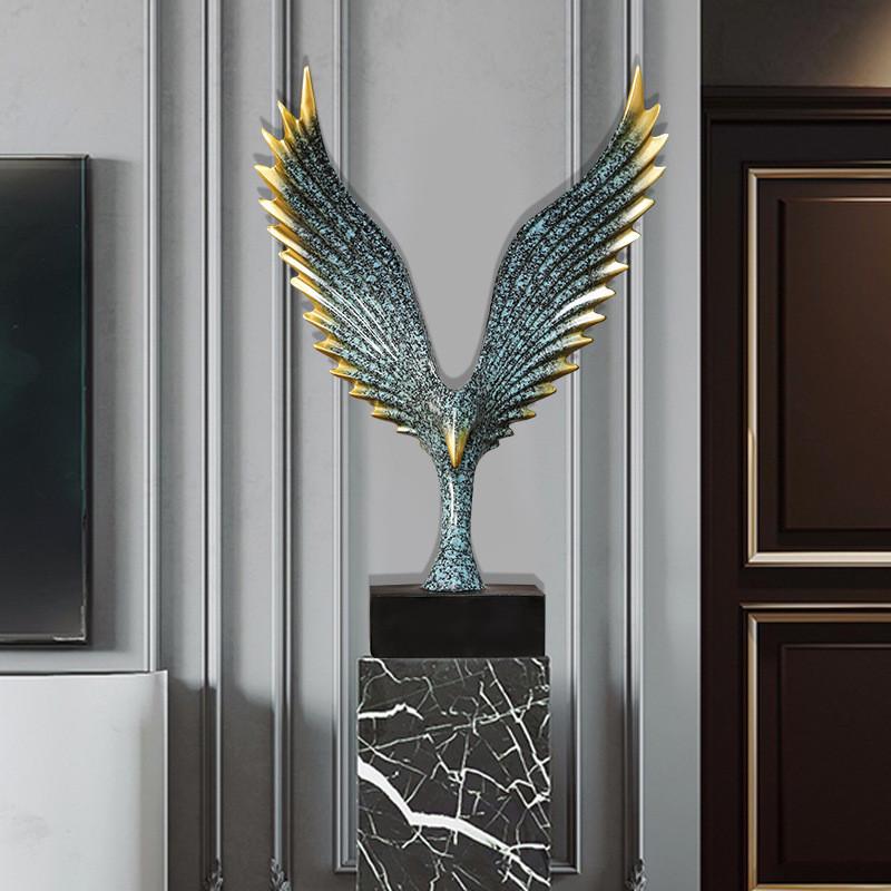 European Resin Style Eagle Statue For Living Room And Showroom Decoration