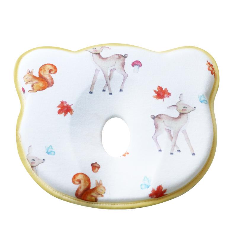 Newborn Round Head Shaping Pillow: Pure Cotton, 0-6 Months