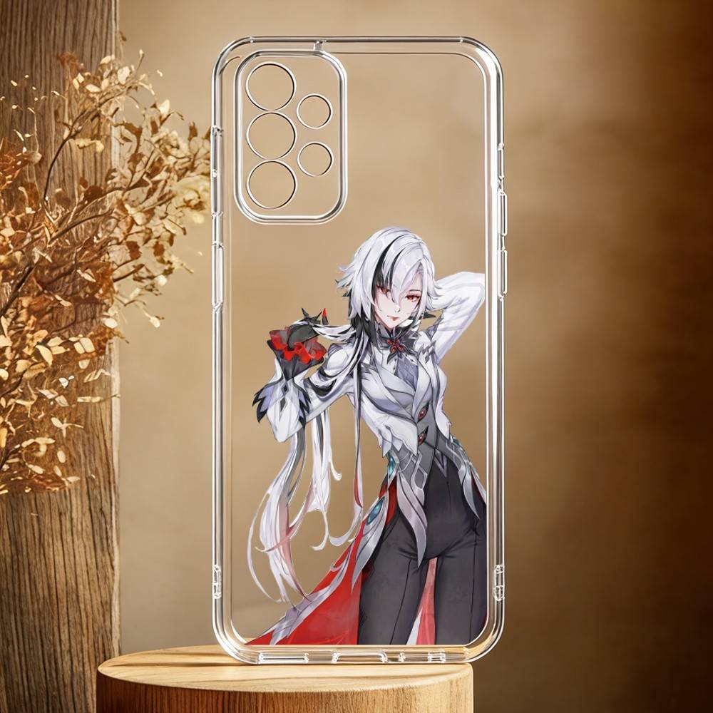 

Arlecchino Genshin Impact Phone Case For Samsung Galaxy A71,A70,A52,A51,A40,A30 Transparent Cover Samsung a21s