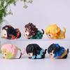 Demon Slayer Mitsuri Figure Kimetsu No Yaiba Cat Nezuko Statue Cute Muichirou Action Figurine Sculpture Desk Decoration Ornament