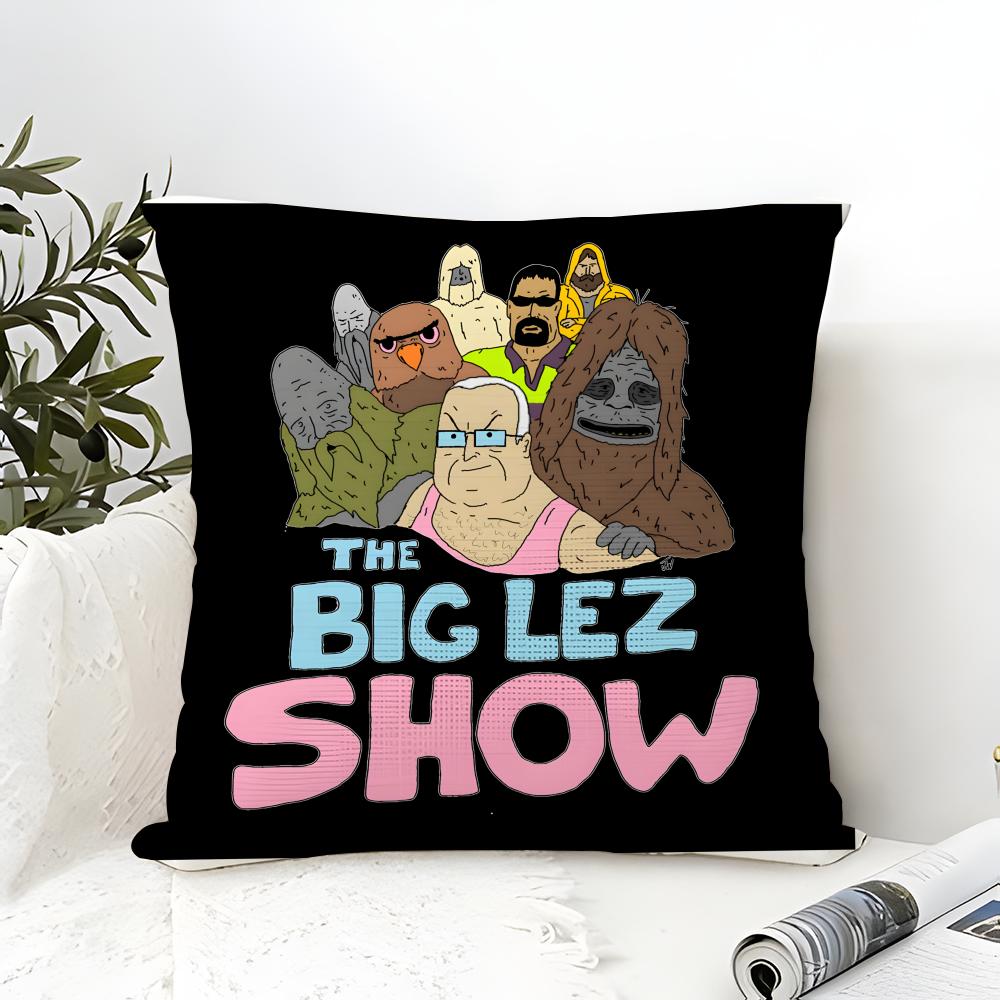 Web Series Cartoon T-The Big Lez Show 4 Pillow Case Linen Pillow Case Sofa Home Decor Cushion Cover Cushion Cove