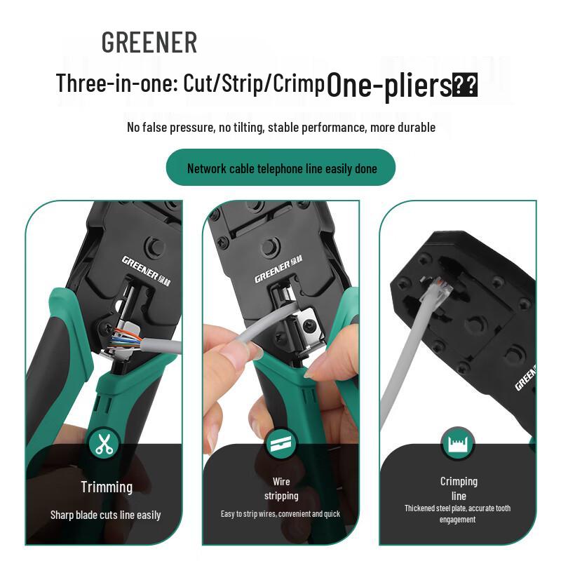 Greener Professional Network Cable Crimping Tool Set