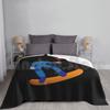 Blue Astronaut Dream Desing Blanket For Sofa Bed Travel Dreams Astronaut Balloon Red Balloon Surf