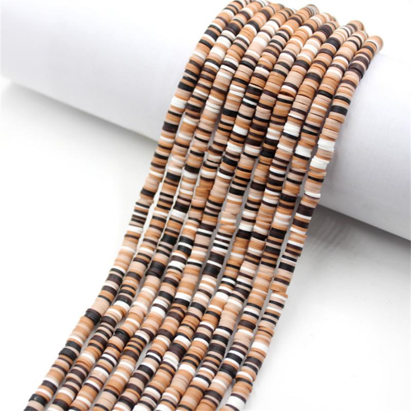 700Pcs/lot 6mm Flat Round Polymer Clay Beads Handmade Heishi Loose Spacer Beads for Jewelry Making DIY Bracelet Necklace Supplie