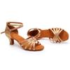 Buty do tańca latynoamerykańskiego na średnim obcasie dla kobiet i dziewcząt, buty do tańca z miękką podeszwą, buty do salsy, tango, tańca towarzyskiego, na obcasie 5cm