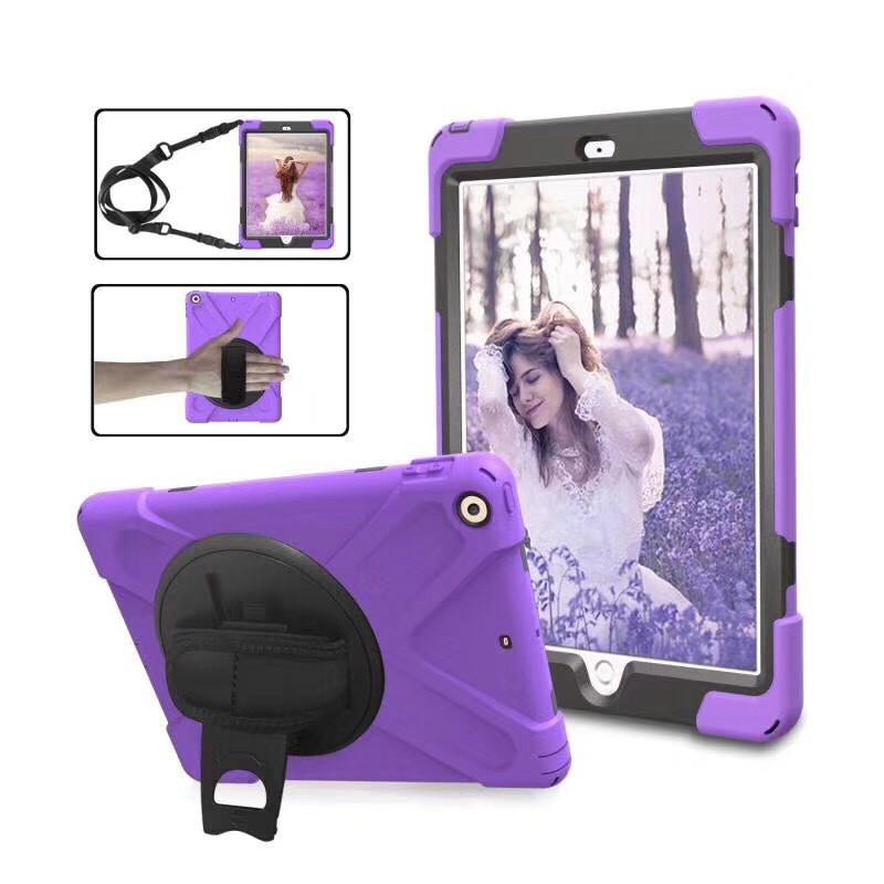 IPad Air 5 Case With Hand Strap Optional Shoulder 10.2-inch 10th Gen Shockproof Plastic Cover