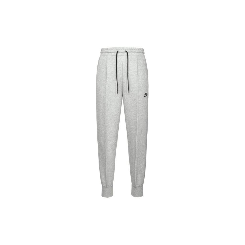 Nike Pantaloni de jogging din tricot cu manșete cu șnur, din lână Tech Fleece, uni, pentru femei Pantaloni de jogging, gri închis, negru FB8331-063