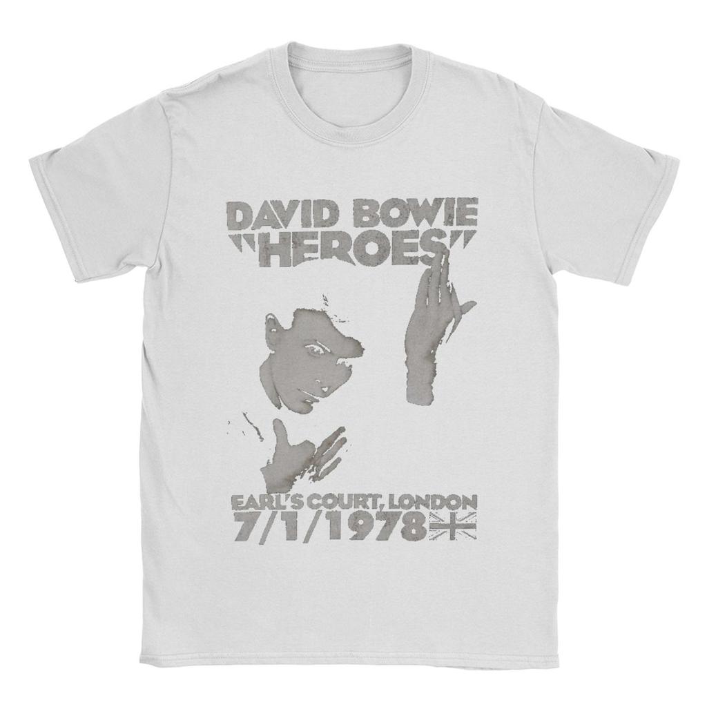 Funny Davids Bowied T-Shirts Men Round Collar Cotton T Shirt Short Sleeve Tee Shirt New Arrival Clothes