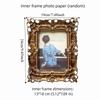 Luxury Ornate Picture Frame Resin Photo Props Frame Ornaments Photo Stand  Studio Decoration