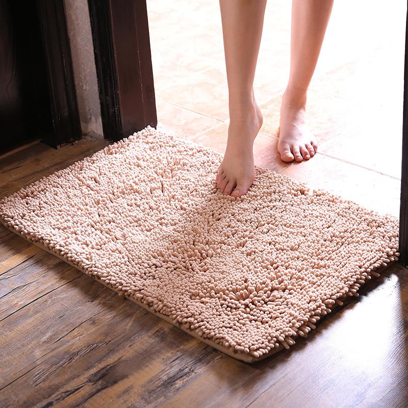Encrypted Thickened Microfiber Chenille Floor Mat Carpet Bathroom Bathroom Absorbent Non-slip Mat Door Mat Floor Mat