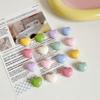 Dopamine Colored Heart-shaped Magnetic Refrigerator Sticker with Colorful Polaroid Photos, Magnetic Nails, Three-dimensional Hole Board Decoration