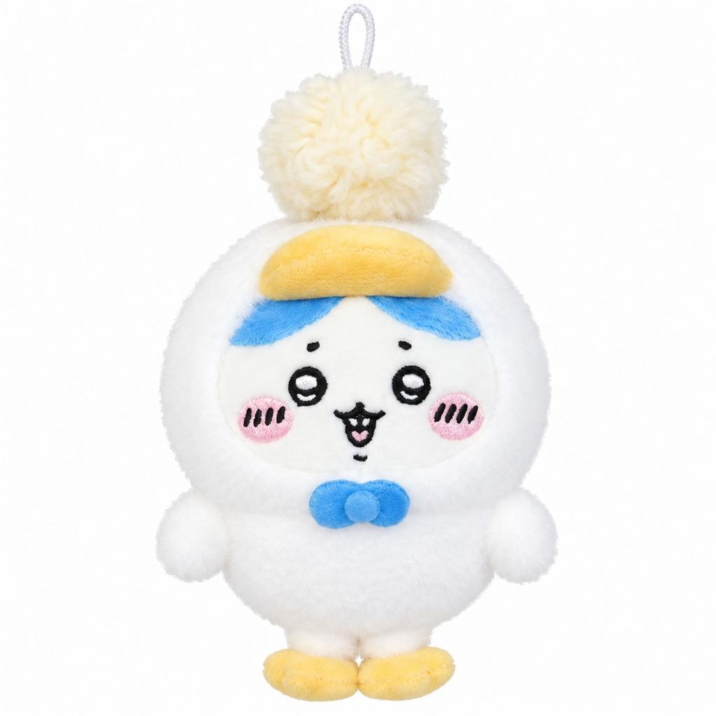 -Haired Yellow Plush Pendant, Cute Stuffed Animal Hanging Ornament for Bags and Backpacks