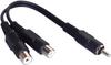 Fuji Parts RCA Splitter Pin Plug Splitter Pin Plug 2 Pin Cable, (1 - Jacks), 0.1m / FNT-512