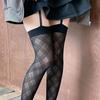 Black Suspender Women Stockings With 3 Striped Girls Y2K Club Tights Sexy High Stockings Jk Sweet Dark Tights For Gifts