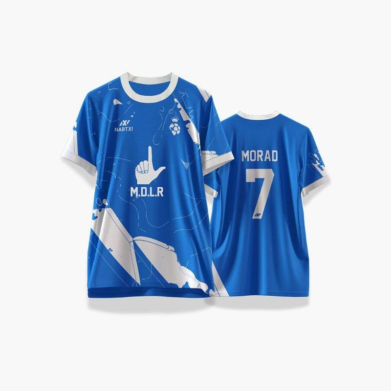 Hip-Hop Style Jersey MDLR Streetwear Outdoor Sports Soccer Training Uniform Men's Women's O-Neck Short Sleeve T-Shirt