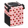 Cute Strawberry Collapsible Reusable Waterproof Car Trash Can with Lid, Automotive Garbage Can, Car Organizer
