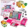 Interactive Cash Register, Shop, Educational, Calculator, Scanner, Pink