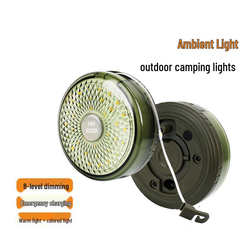 Huilingyang 8M Warm Light Outdoor Camping Tape Light