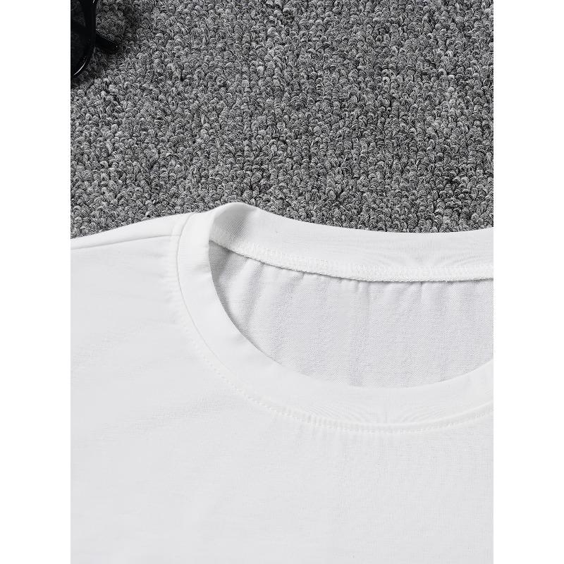 Cute Bunny with Flowers Graphic Print T-shirt, Short Sleeve Crew Neck Casual Top for Summer & Spring, Women's Clothing
